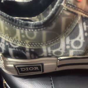 Dior Black and Gray Monogram Sneakers